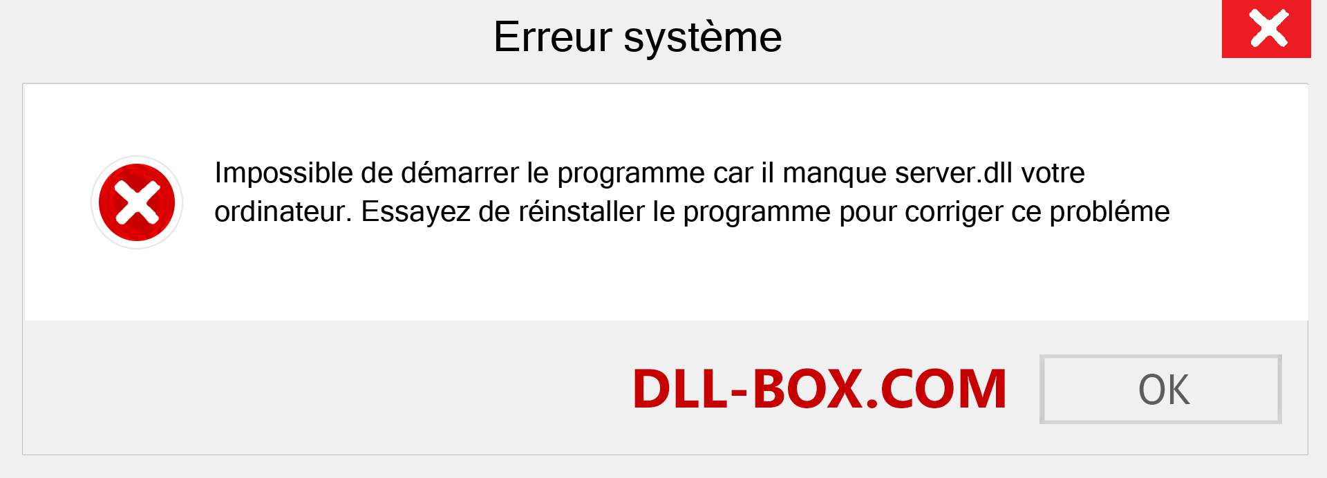 Le fichier server.dll est manquant ?. Télécharger pour Windows 7, 8, 10 - Correction de l'erreur manquante server dll sur Windows, photos, images